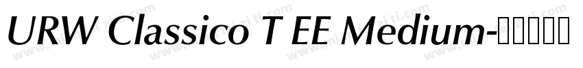 URW Classico T EE Medium字体转换
